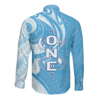 FSM Micronesia Long Sleeve Button Shirt 40th Independence Anniversary LT05 - Polynesian Pride