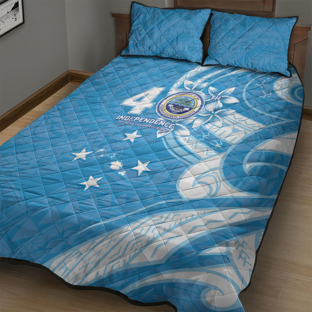 FSM Micronesia Quilt Bed Set 40th Independence Anniversary LT05 - Polynesian Pride