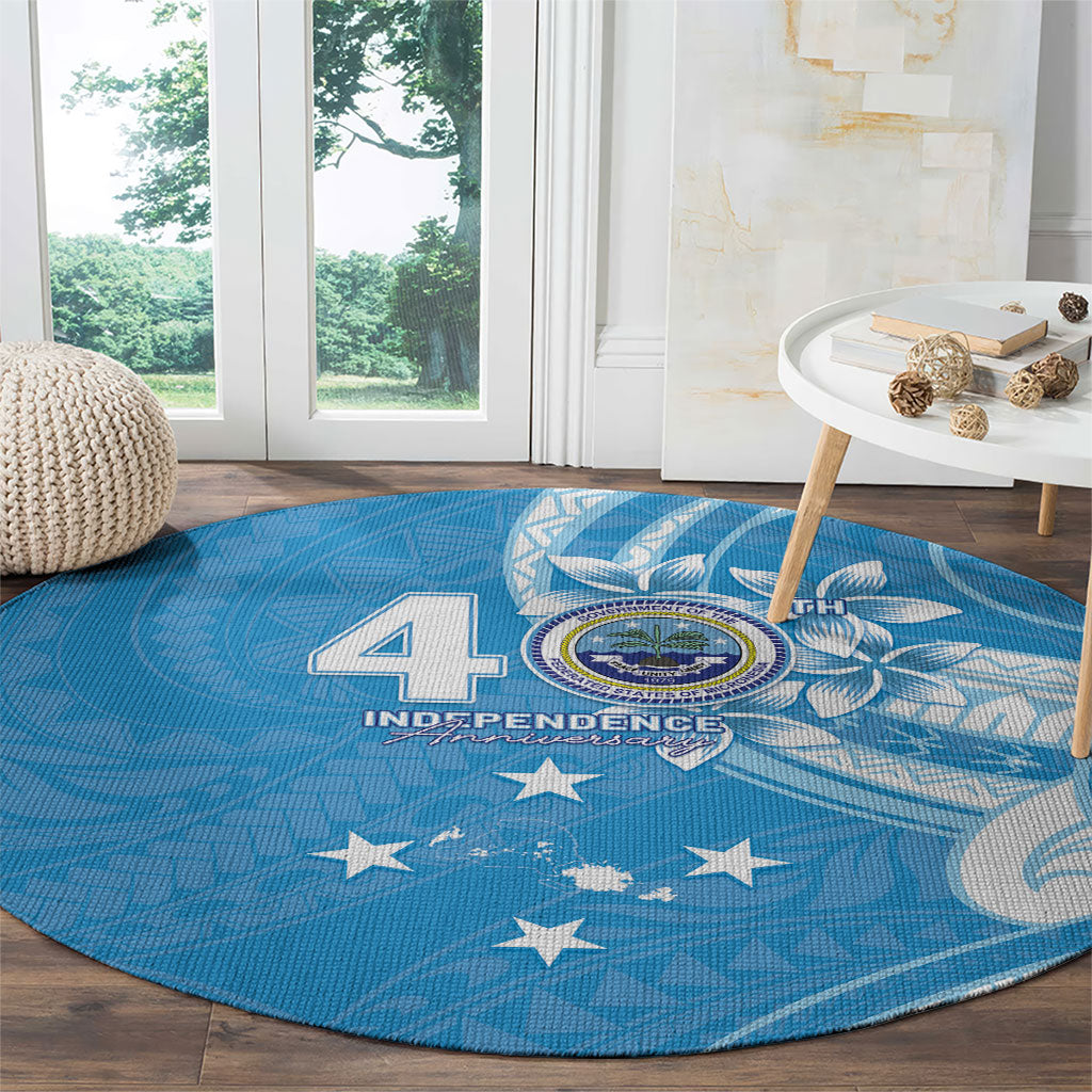 FSM Micronesia Round Carpet 40th Independence Anniversary LT05 - Polynesian Pride