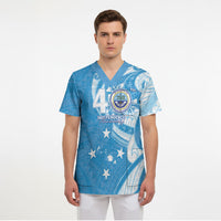 FSM Micronesia Scrub Top 40th Independence Anniversary LT05 - Polynesian Pride