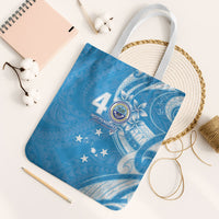 FSM Micronesia Tote Bag 40th Independence Anniversary LT05 White Strap One Size Blue - Polynesian Pride