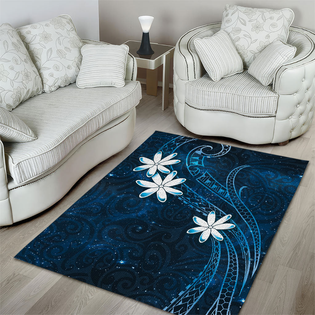 Tahiti Matarii Area Rug Tahitian Spring Blue Galaxy LT05 - Polynesian Pride