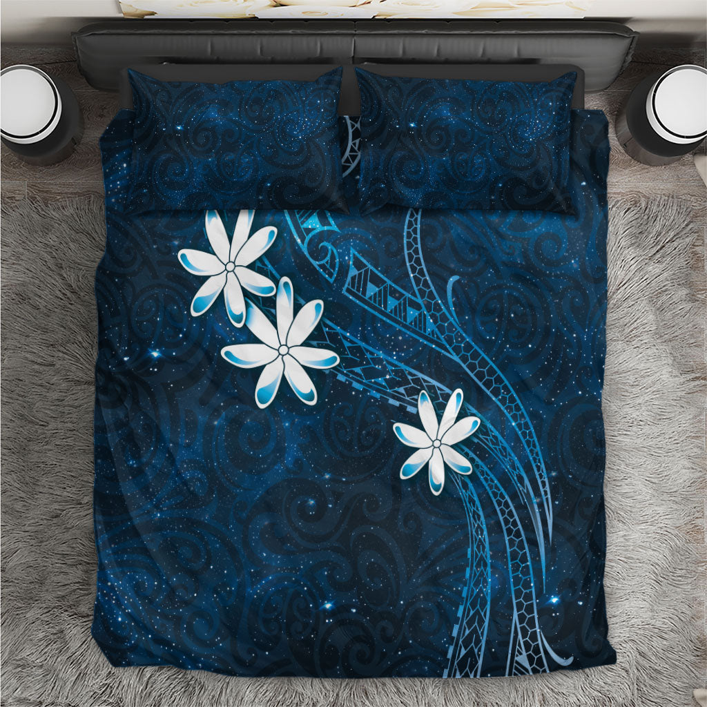 Tahiti Matarii Bedding Set Tahitian Spring Blue Galaxy LT05 Blue - Polynesian Pride