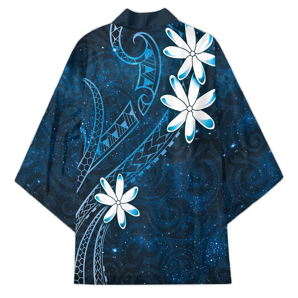 Tahiti Matarii Kimono Tahitian Spring Blue Galaxy LT05 - Polynesian Pride