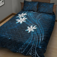 Tahiti Matarii Quilt Bed Set Tahitian Spring Blue Galaxy LT05 - Polynesian Pride