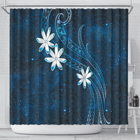 Tahiti Matarii Shower Curtain Tahitian Spring Blue Galaxy LT05 - Polynesian Pride
