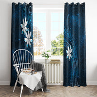 Tahiti Matarii Window Curtain Tahitian Spring Blue Galaxy LT05 - Polynesian Pride