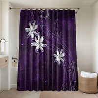 Tahiti Matarii Bathroom Set Tahitian Spring Purple Galaxy LT05 Shower Curtain Only Purple - Polynesian Pride