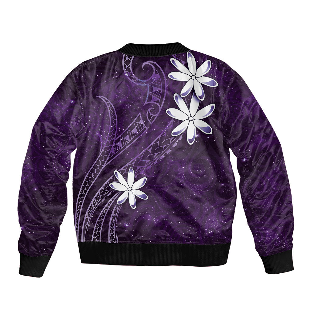 Tahiti Matarii Bomber Jacket Tahitian Spring Purple Galaxy LT05 - Polynesian Pride