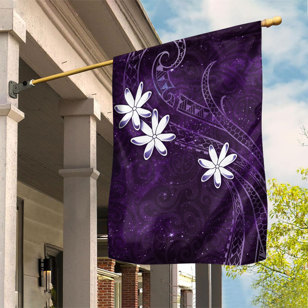 Tahiti Matarii Garden Flag Tahitian Spring Purple Galaxy LT05 House Flag Purple - Polynesian Pride