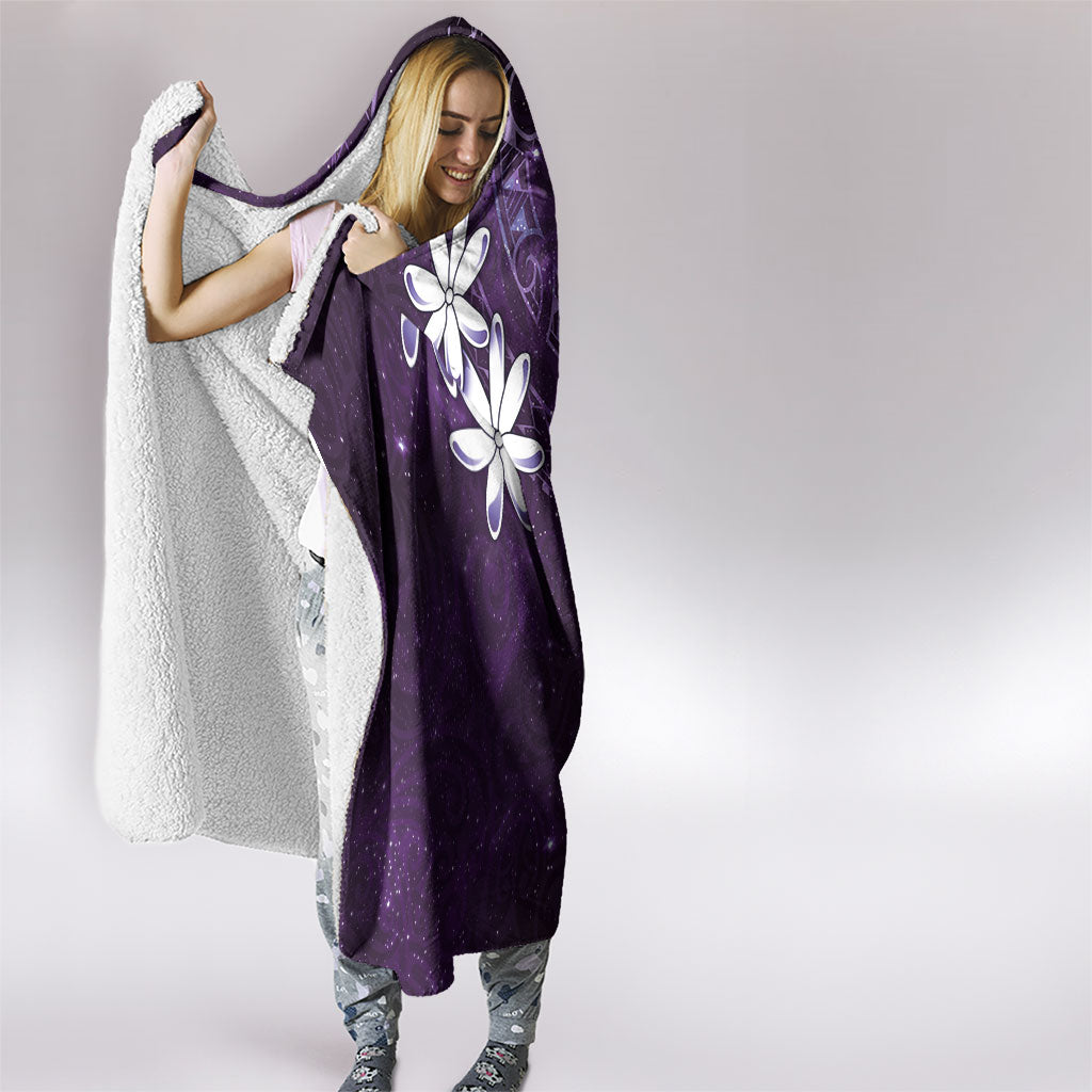 Tahiti Matarii Hooded Blanket Tahitian Spring Purple Galaxy LT05 - Polynesian Pride