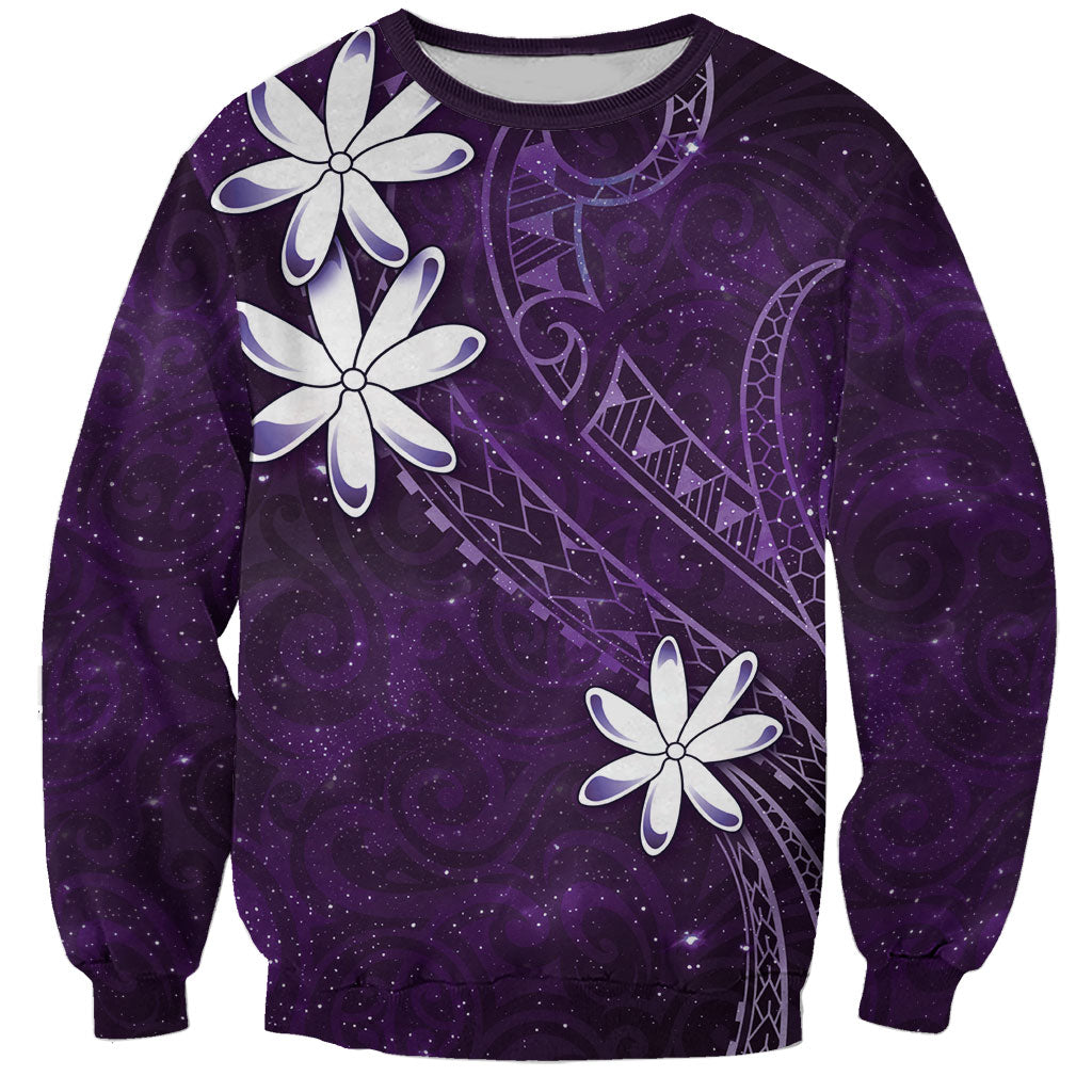 Tahiti Matarii Sweatshirt Tahitian Spring Purple Galaxy LT05 Unisex Purple - Polynesian Pride