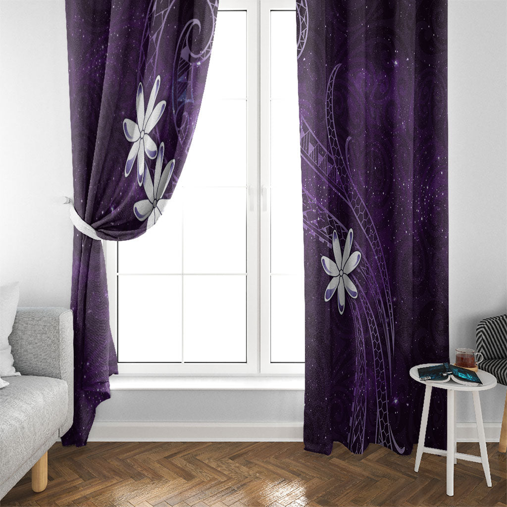 Tahiti Matarii Window Curtain Tahitian Spring Purple Galaxy LT05 - Polynesian Pride