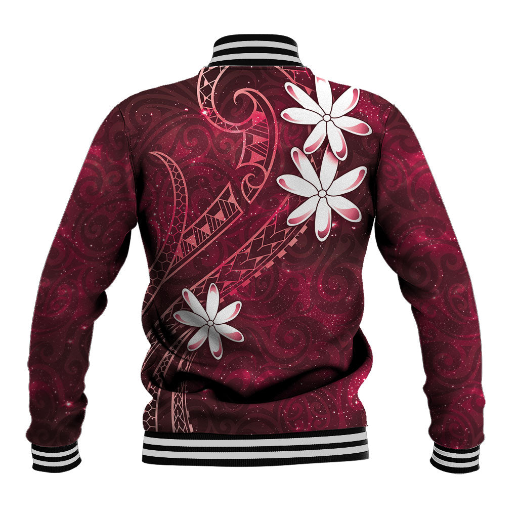 Tahiti Matarii Baseball Jacket Tahitian Spring Red Galaxy LT05 - Polynesian Pride