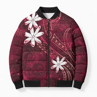 Tahiti Matarii Bomber Puffer Jacket Tahitian Spring Red Galaxy LT05 Unisex Red - Polynesian Pride