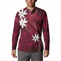 Tahiti Matarii Button Sweatshirt Tahitian Spring Red Galaxy LT05 - Polynesian Pride