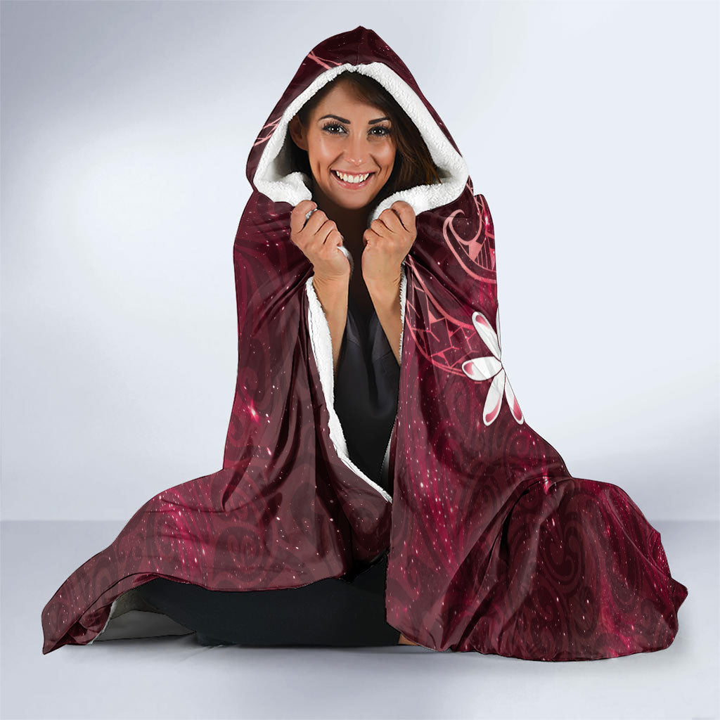 Tahiti Matarii Hooded Blanket Tahitian Spring Red Galaxy LT05 - Polynesian Pride
