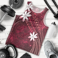 Tahiti Matarii Men Tank Top Tahitian Spring Red Galaxy LT05 - Polynesian Pride