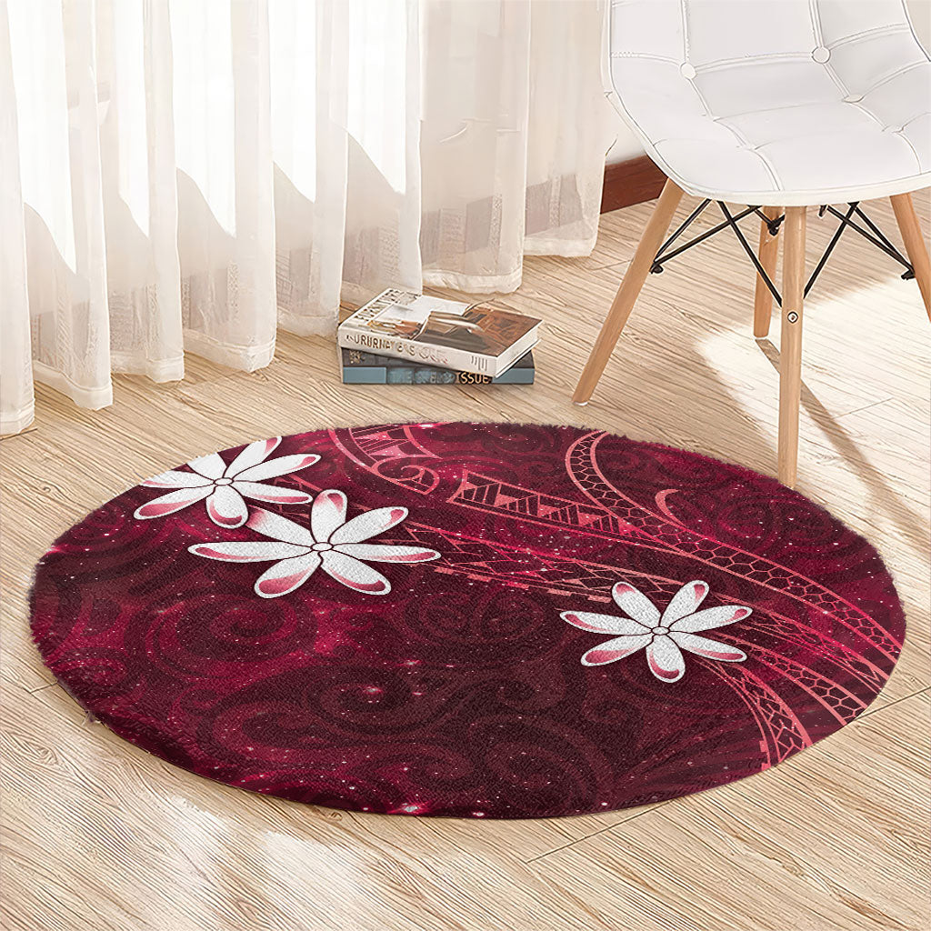Tahiti Matarii Round Carpet Tahitian Spring Red Galaxy LT05 - Polynesian Pride
