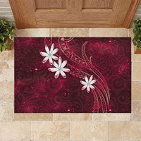 Tahiti Matarii Rubber Doormat Tahitian Spring Red Galaxy LT05 Red - Polynesian Pride