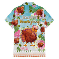 Hawaii Thanksgiving Family Matching Off Shoulder Long Sleeve Dress and Hawaiian Shirt Funny Turkey Dabbing Dance LT05 - Polynesian Pride