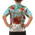 Hawaii Thanksgiving Family Matching Short Sleeve Bodycon Dress and Hawaiian Shirt Funny Turkey Dabbing Dance LT05 - Polynesian Pride