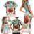 Hawaii Thanksgiving Family Matching Short Sleeve Bodycon Dress and Hawaiian Shirt Funny Turkey Dabbing Dance LT05 - Polynesian Pride