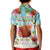 Hawaii Thanksgiving Kid Polo Shirt Funny Turkey Dabbing Dance LT05 - Polynesian Pride