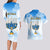 Polynesia Hanukkah Festival Couples Matching Long Sleeve Bodycon Dress and Hawaiian Shirt With Menorah Polynesian Style LT05 - Polynesian Pride