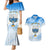 Polynesia Hanukkah Festival Couples Matching Mermaid Dress and Hawaiian Shirt With Menorah Polynesian Style LT05 Blue - Polynesian Pride