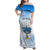 Polynesia Hanukkah Festival Family Matching Off Shoulder Maxi Dress and Hawaiian Shirt With Menorah Polynesian Style LT05 Mom's Dress Blue - Polynesian Pride