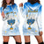 Polynesia Hanukkah Festival Hoodie Dress With Menorah Polynesian Style LT05 - Polynesian Pride