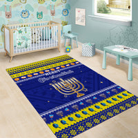 Polynesia Christmukkah Area Rug Menorah With Polynesian Tribal Pattern LT05 - Polynesian Pride