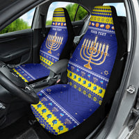 Personalised Polynesia Christmukkah Car Seat Cover Menorah With Polynesian Tribal Pattern LT05 - Polynesian Pride
