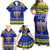 Personalised Polynesia Christmukkah Family Matching Off Shoulder Maxi Dress and Hawaiian Shirt Menorah With Polynesian Tribal Pattern LT05 - Polynesian Pride