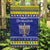 Polynesia Christmukkah Garden Flag Menorah With Polynesian Tribal Pattern LT05 Garden Flag Blue - Polynesian Pride