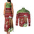 New Zealand Kiwi Christmas Couples Matching Tank Maxi Dress and Long Sleeve Button Shirt Paua Shell Glitter Green