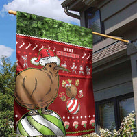 New Zealand Kiwi Christmas Garden Flag Paua Shell Glitter Green LT05 - Polynesian Pride