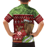 New Zealand Kiwi Christmas Hawaiian Shirt Paua Shell Glitter Green LT05 - Polynesian Pride