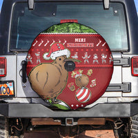 New Zealand Kiwi Christmas Spare Tire Cover Paua Shell Glitter Green LT05 Red - Polynesian Pride