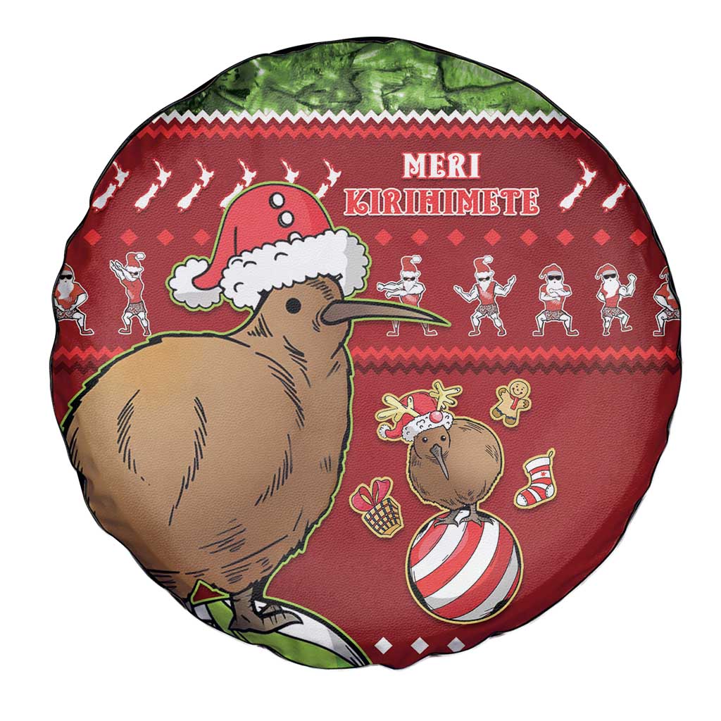 New Zealand Kiwi Christmas Spare Tire Cover Paua Shell Glitter Green LT05 - Polynesian Pride