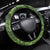 New Zealand Kiwi Christmas Steering Wheel Cover Paua Shell Glitter Green