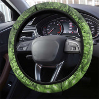 New Zealand Kiwi Christmas Steering Wheel Cover Paua Shell Glitter Green LT05 - Polynesian Pride