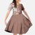 Polynesia Family Matching Mermaid Dress and Hawaiian Shirt Brown Tribal Turtle Floral Pattern