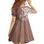 Polynesia Family Matching Mermaid Dress and Hawaiian Shirt Brown Tribal Turtle Floral Pattern