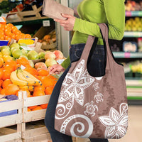 Polynesia Grocery Bag Brown Tribal Turtle Floral Pattern LT05 - Polynesian Pride