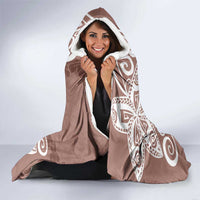 Polynesia Hooded Blanket Brown Tribal Turtle Floral Pattern LT05 - Polynesian Pride