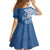 Polynesia Family Matching Tank Maxi Dress and Hawaiian Shirt Blue Tribal Turtle Floral Pattern