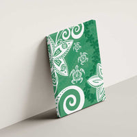 Polynesia Canvas Wall Art Green Tribal Turtle Floral Pattern LT05 - Polynesian Pride