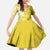 Polynesia Family Matching Mermaid Dress and Hawaiian Shirt Yellow Tribal Turtle Floral Pattern